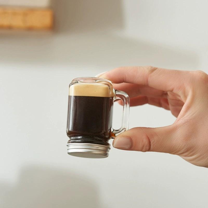 35/120ML Mini Honey Mason Jar Portable Smoothie Juice Cold Brew Coffee Cup Leakproof Party Bar Cocktail Wine Glasses Drinkware