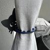 1 Pair Fashion Curtain Tieback Creative Curtain Buckle Ornament Black Cat Curtain Straps  Decoration