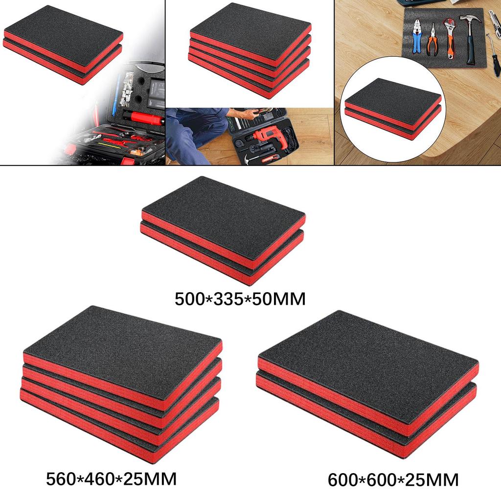 Tool Box Foam Inserts Cuttable Foam Sheets Packing Foam Pads DIY Sponge Shockproof Sponge for Shipping Padding Transporting