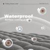 Heavy Duty Magnetic Shower Curtain Linen Blend Anti-Mildew Water Repellent Weighted Hem Bath Partition Curtain Standard Shower
