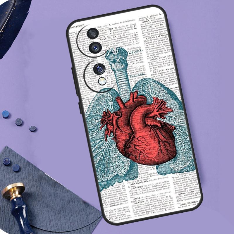 Medical Human Anatomy Case For Honor X8b X9b X9a X8a X7a X6a X7 X8 X9 Cover For Honor Magic 6 5 Pro 50 70 90 Lite