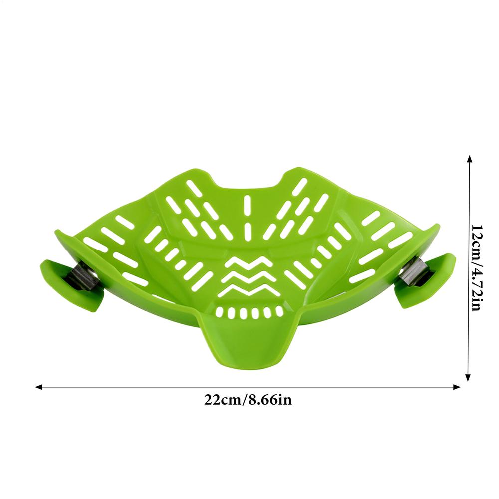 Universal Strainer Silicone Pot Strainer Adjustable Silicone Clip On Strainer For Pots Pans And Bowls Kitchen Pot Strainer