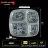 Melamine Tableware: 3, 4, and 6-Compartment Plates and Bowls for School Cafeterias
