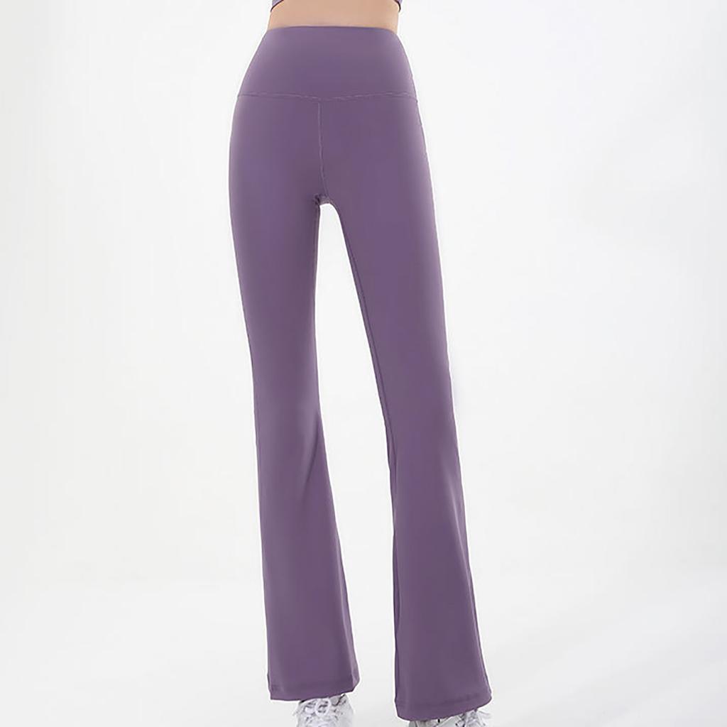 Women's Flare Pants Yoga Pants Sports Fitness Pants High Waist Hip Lifting Four Side Elastic Seamless Pants