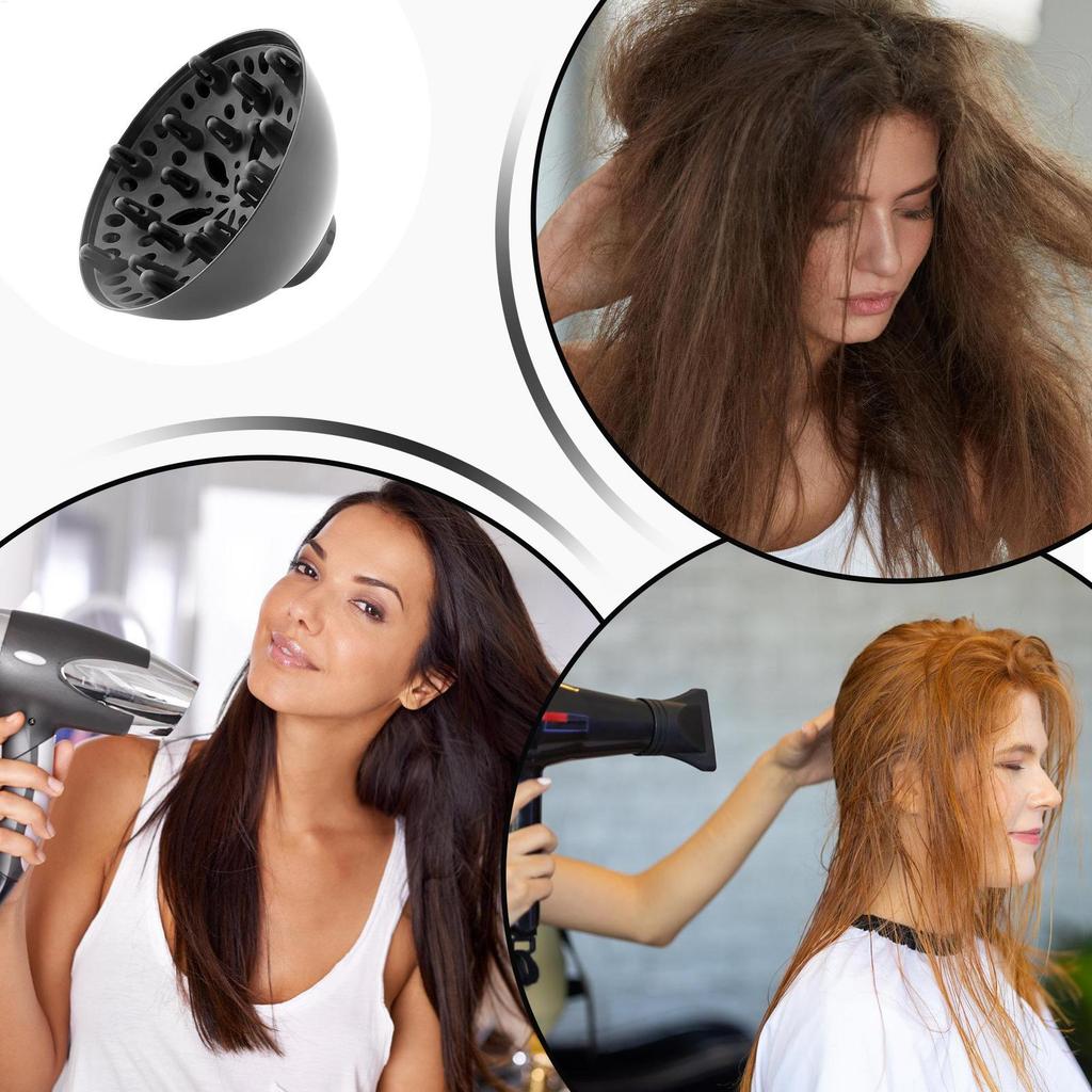 Neuer Diffusor für Föhn Haartrockner Ersatz Universal Stereotyp Haar Kopf Diffusor Verstellbar von 1,4 Zoll bis 2,6 Zoll