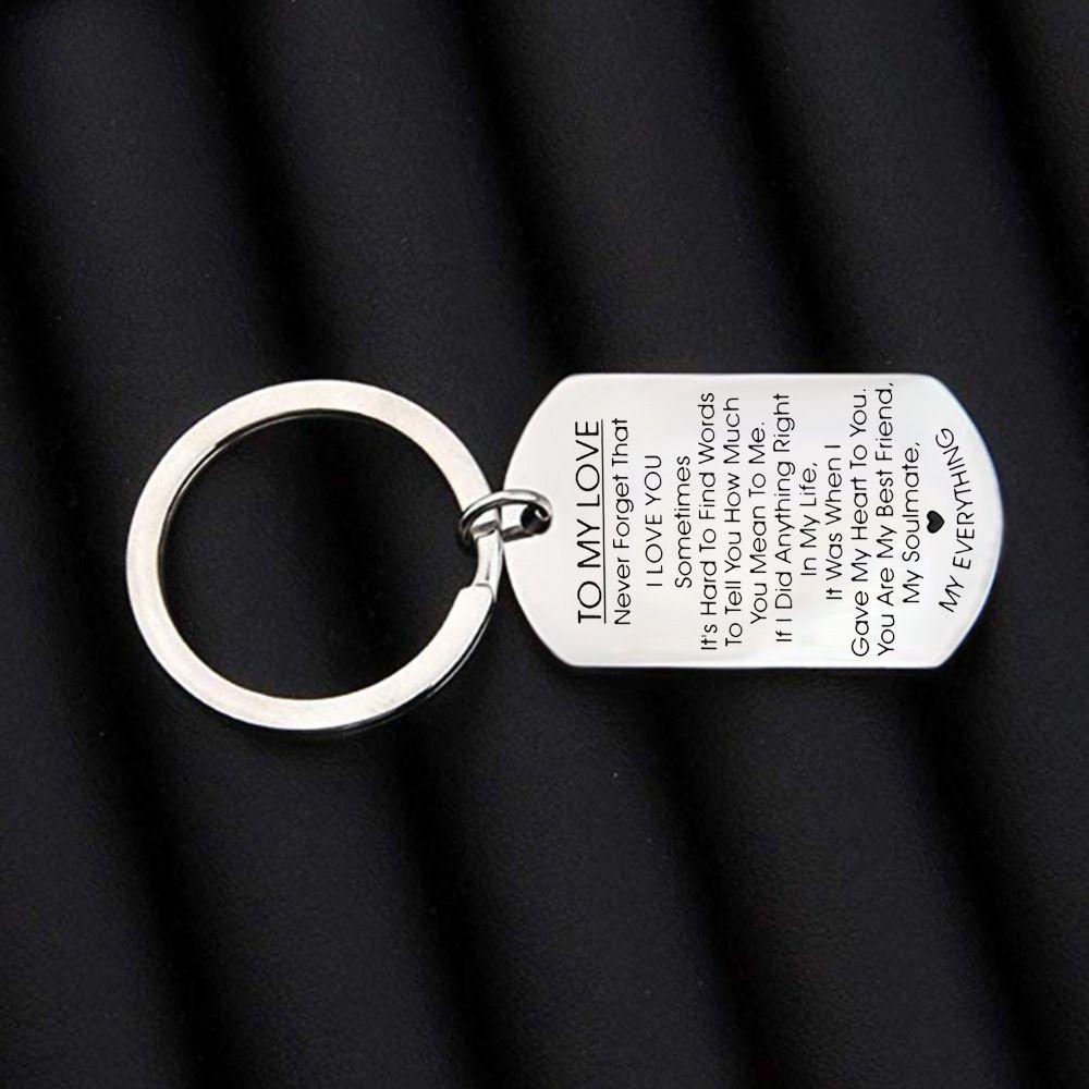 Wife Wedding Boyfriend Anniversary Lover Gifts Keychain Valentines Day Key Ring TO MY LOVE