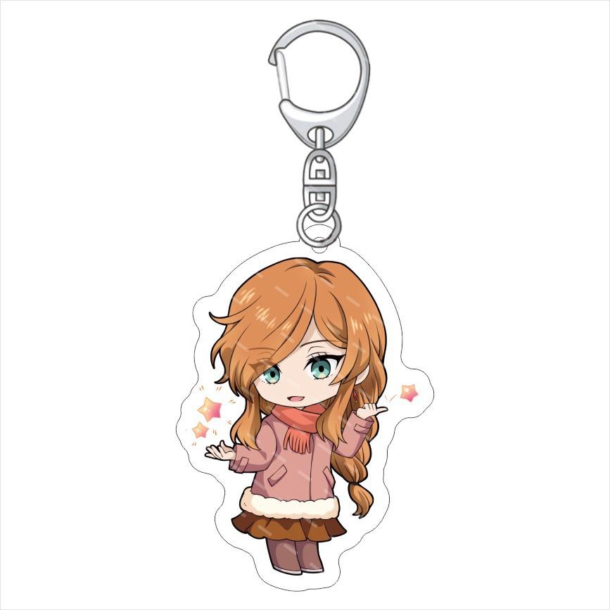 Cute Anime Frieren Beyond Journey's End Sein Frieren Fern Stark Aura Acrylic Keychain Peripherals Backpack Pendant Gift 6CM