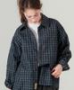 Wv Project Sheer Claw Check Shirt Navy Sjls7797