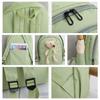 Female Junior High School College Students Four-piece School Bags Korean Version Harajuku Style Backpack Ins Knapsack with Bumbag Pen Bag