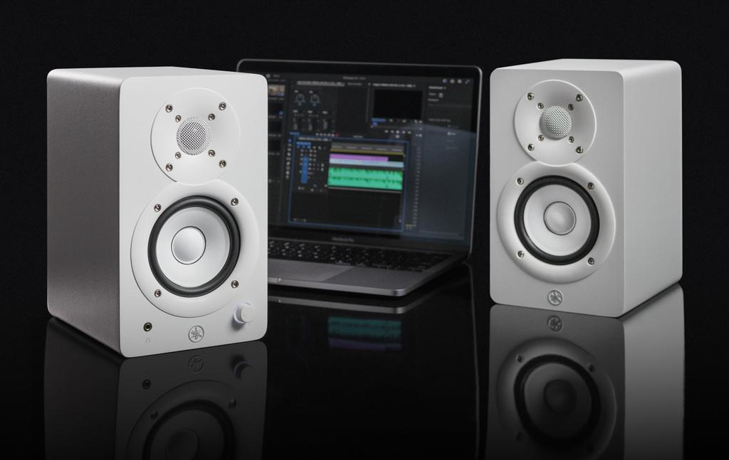YAMAHA HS4 Powered Studio Monitor Pair HS4 W White