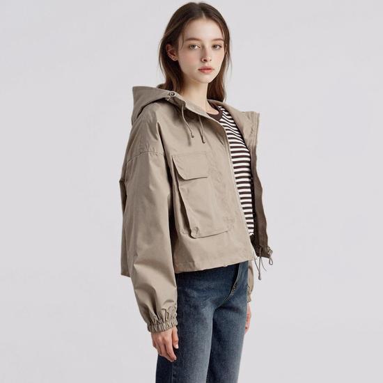 Pocket Hoodie String Jumper PHBORKJP506B FREE бежевый