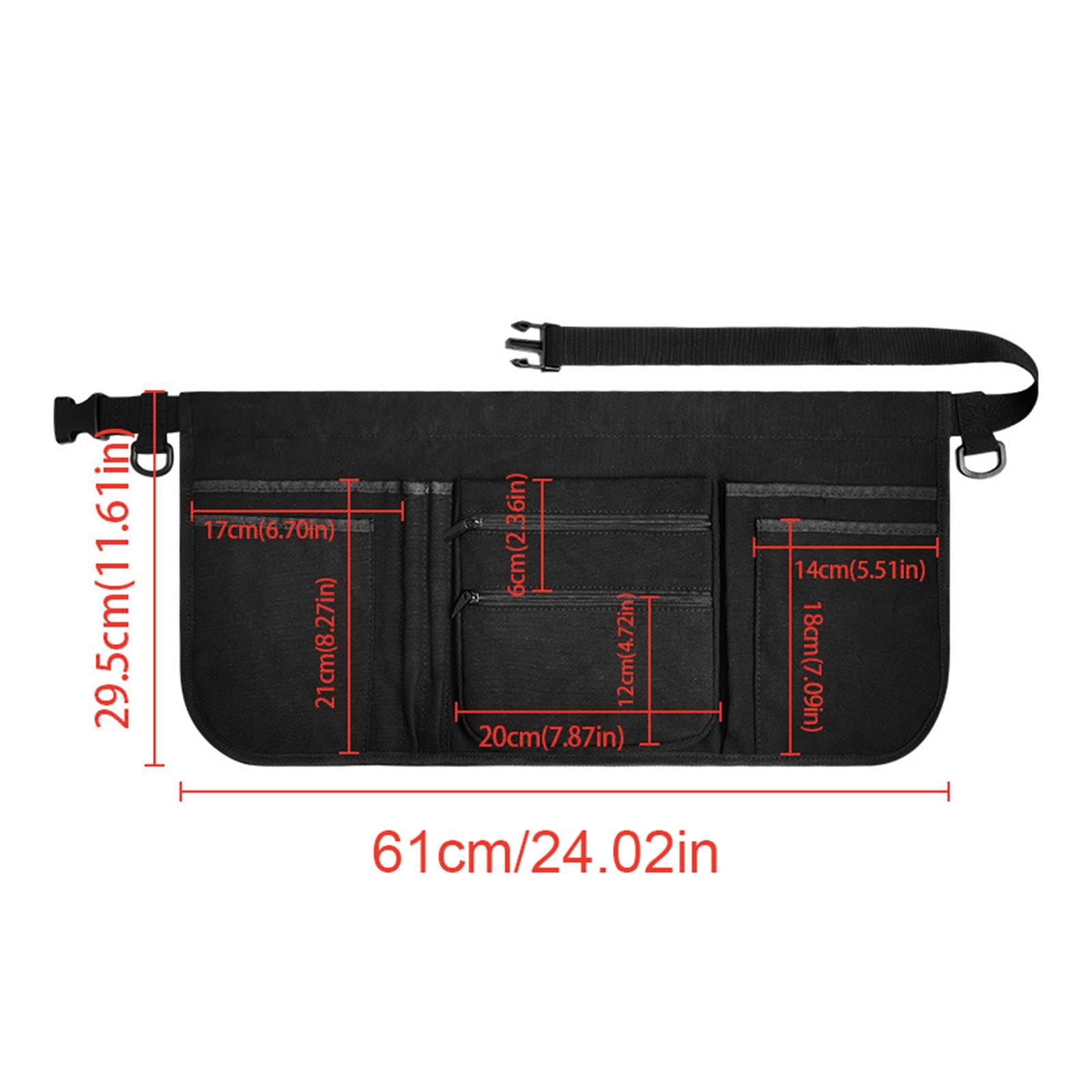 

Waist Apron Portable Utility Tool Belt Waist Money Pouch Multipurpose Waiter Apron Craftsmen Outdoor Carpenter Waiter Accessory чёрный