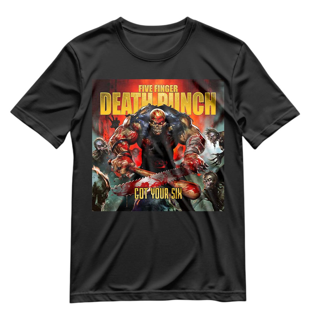 

Five Finger Death Punch T Shirt FFDP Got Your Six Album Cover Art Shirt S-XXXL 2XL