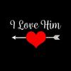 ZIMOXUAN I Love Her I Love Him Couple T Shirts Love T Shirts Valentine's Day T-shirt