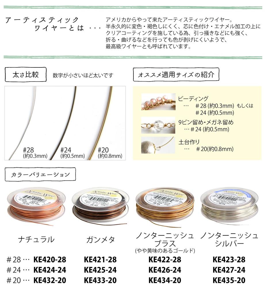 Nippon Chuko Artistic Wire Gunmetal #20 KE433-20 Zubehör Zubehörmaterialien Artistic Wire