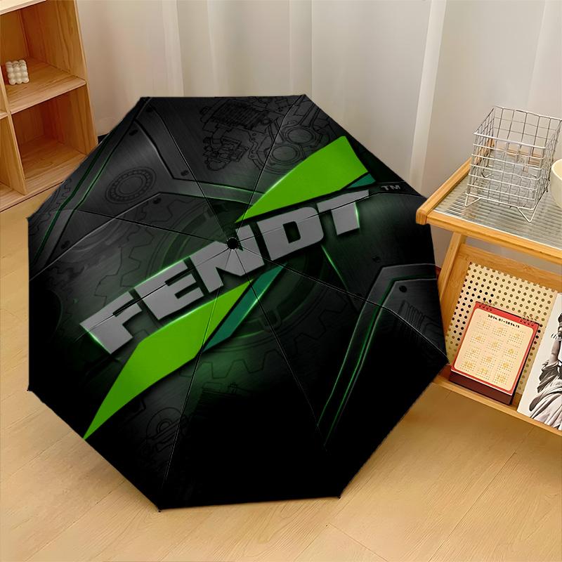 Fendt Print 8?Ribben Automatische Paraplu Windbestendig Lichtgewicht Opvouwbare Paraplu Voor Buitenreizen