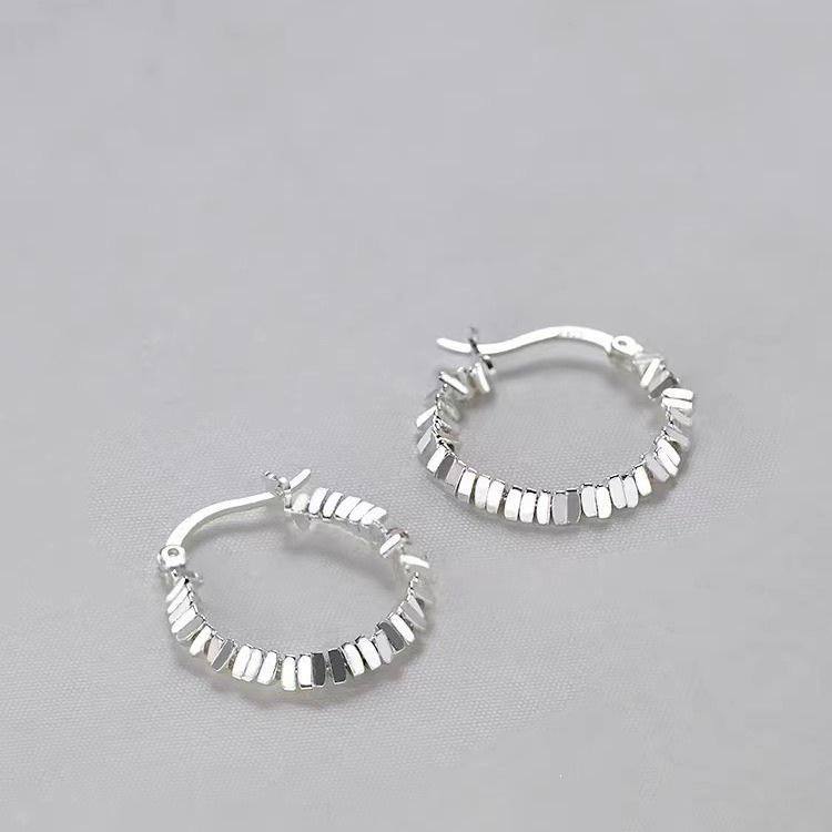 2024 New Luxury 925 Sterling Silver Crushed Earrings – High-End Style for Women