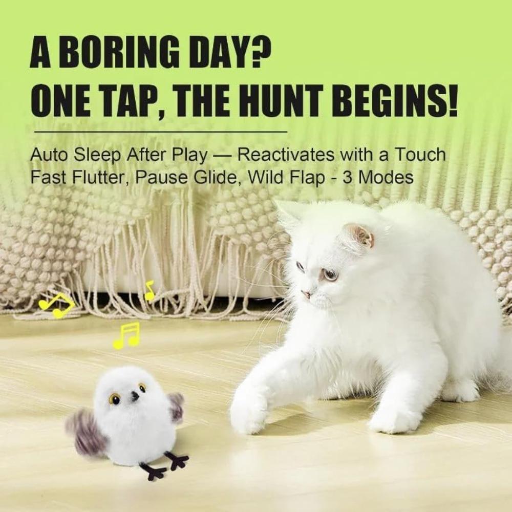 Induction Activation Interactive Chirping Bird Cat Toy  Cat Self-entertainment
