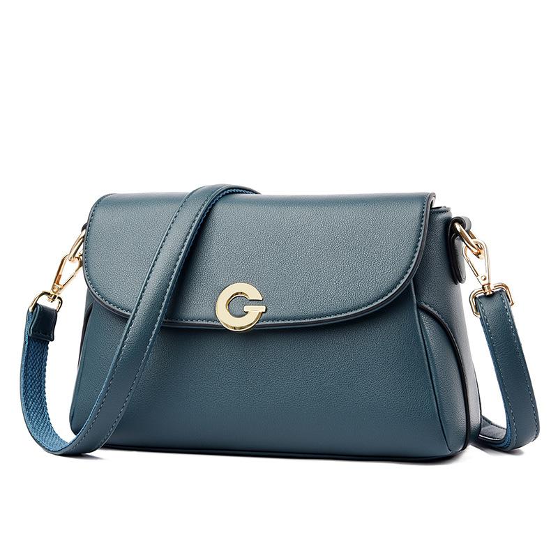 Soft Leather Women's Bags Send Mother Messenger Bags Small 2025 New Versatile Mother-in-law Bags Middle-aged and Elderly Practical Shoulder Bags
