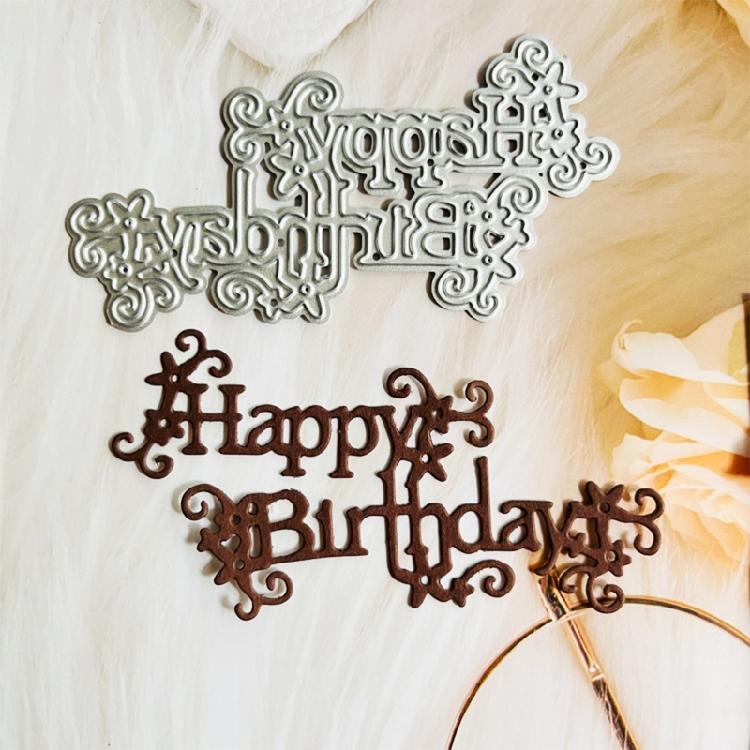 Decorative Embossing Die Cuts for Birthday Card Making DIY Scrapbooking Albums