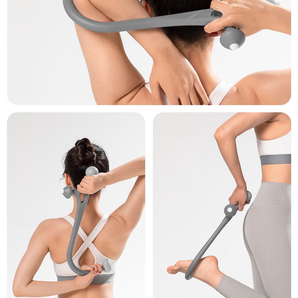Trigger Point Massage Cane 360 Degree Rolling Bead Multifunctional Trigger Point Cane for Athletes Workers Travelers