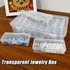 Rectangular Storage Boxes With Dividers Bead Storage Box Jewelry Organizer Cases Transparent Boxes Home Organize Supplies