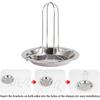 Stainless Steel Vertical Chicken Roaster Stand with Drip Tray Oven Grill Tools for Roasting Chicken Turkey Duck Kitchen Supplies