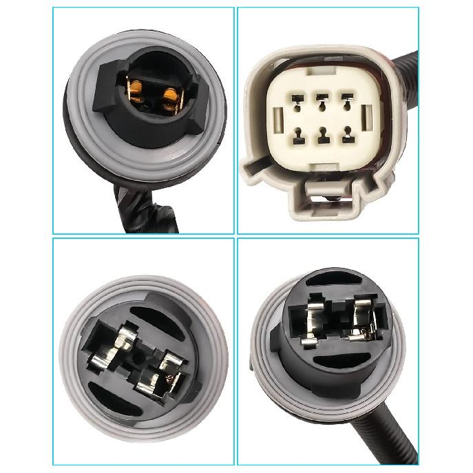 Passenger Side Tail Light Wiring Harness Lamp 23295977 Fit For Silverado GMC Sierra 1500 2500 HD 3500 HD 2016- For Three Bulb Plug Harness