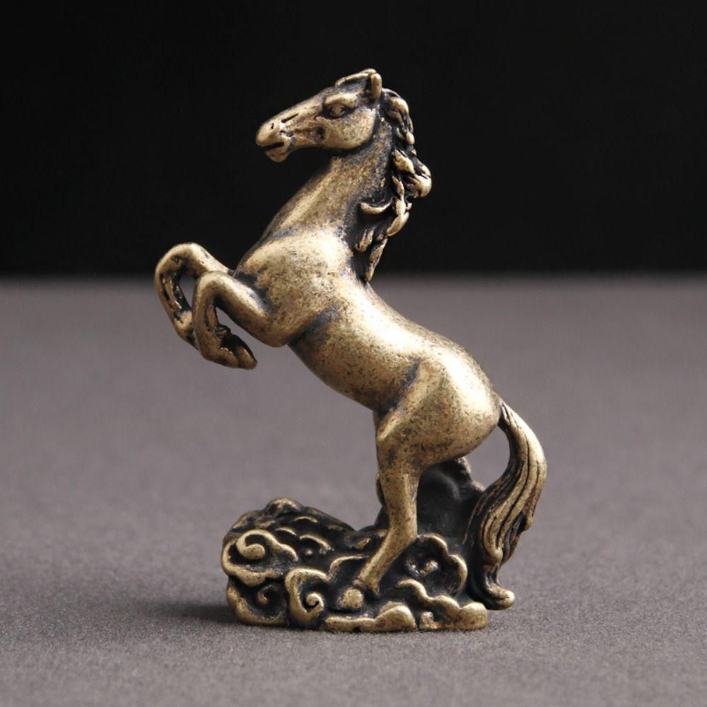 Room Handcraft Zodiac Horse Statue Small Horse Ornaments Feng Shui Ornaments Animals Sculpture