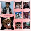 J-Juice WRLD Rap Kissenbezüge Cartoon Sofa Dekoration Zuhause Doppelseitiger Druck Kurzer Plüsch Niedlicher Kissenbezug