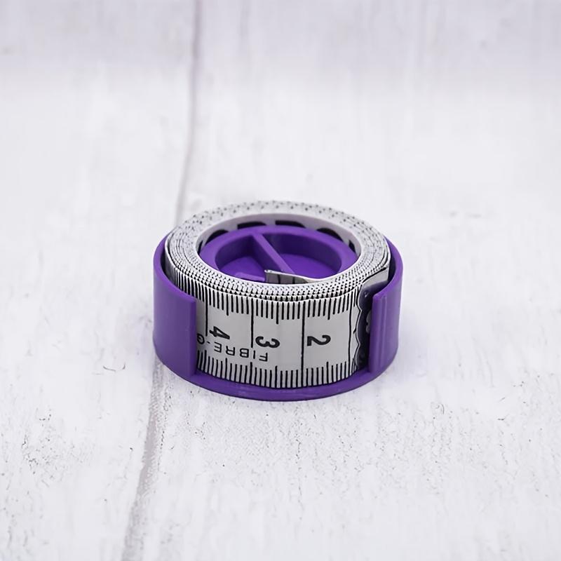 1pc Purple Plastic Sewing Stretch Tape Holder,Measuring Tape Storage Box,Organizer for Easy Access and Protection,Sewing Storage