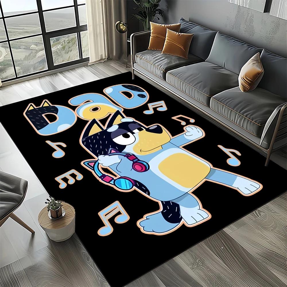 27 Style New B-Blueys Family Cartoon Dog Carpet Rug for Living Room Bedroom Home Sofa Decoration,Kids Play Non-slip Floor Mat