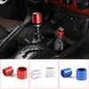 For Toyota FJ Cruiser 2007- Aluminum Alloy Red/Blue/Silver Car Shift Head Sleeve Ring Trim Car Interior Accessories