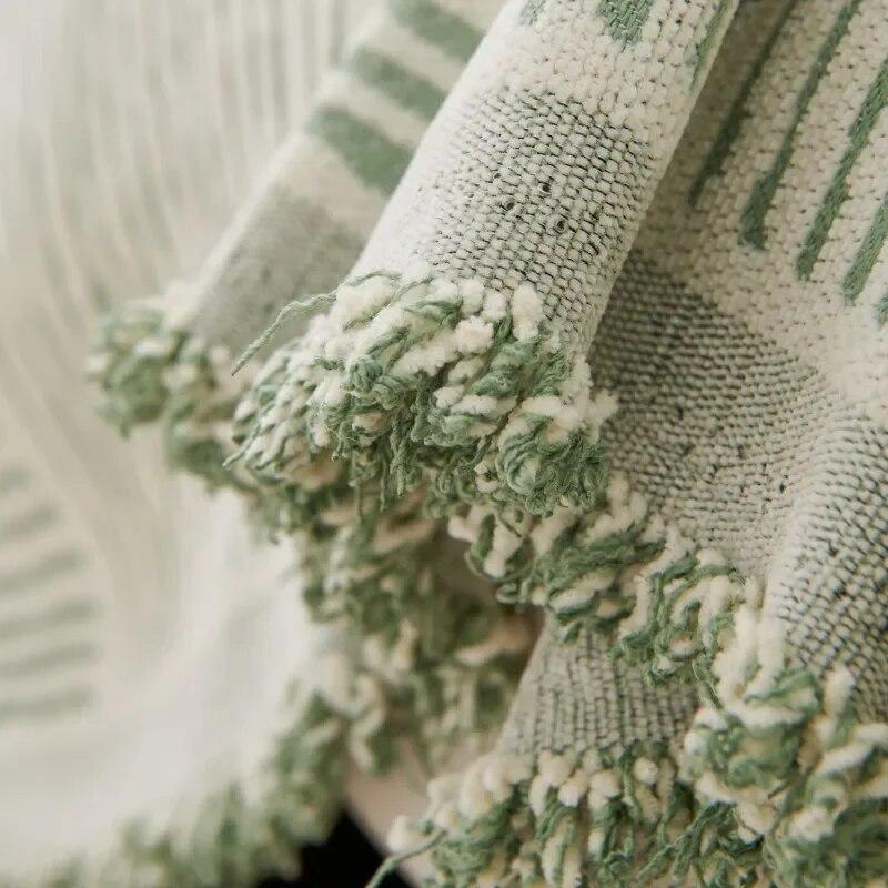 Blanekets Plaid for Nordic Ins Wind Summer Universal Beds Sofa Bed Decorative Boho Sofa Cover Throw Blanket Picnic with Tassel