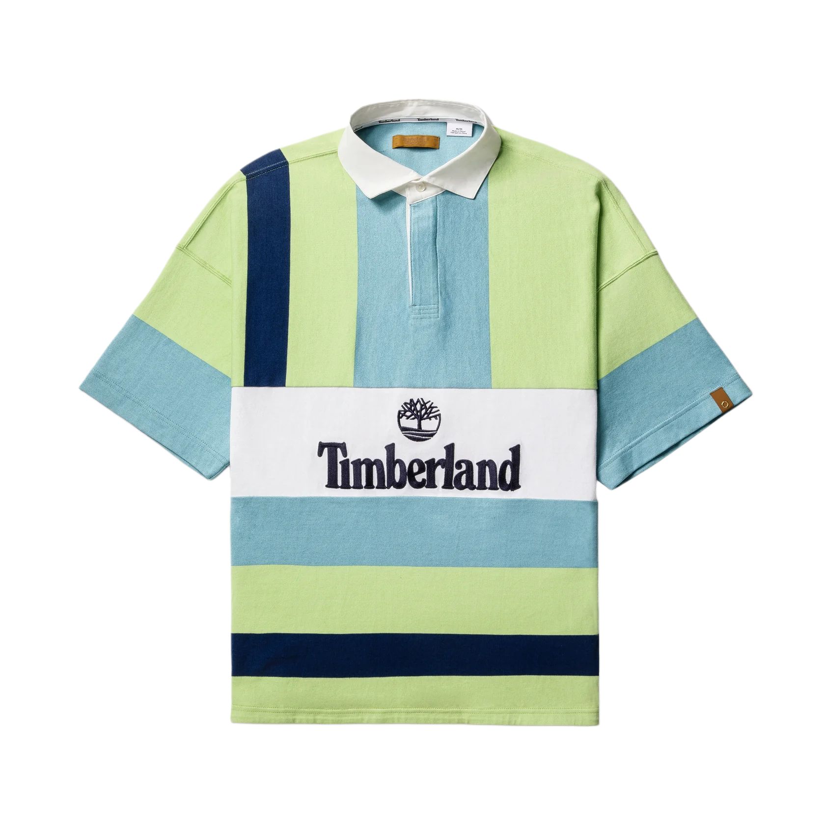 Timberland Tokyo Design Collective Rugby Comfortable Letter Pullover Short Sleeve Polo Shirt Unisex polo shirts Dark-Green A6J9Y-A2S S