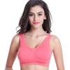 Plus Size Wire Free Vest Style Comfortable Thin Sports Bra For Mature Women