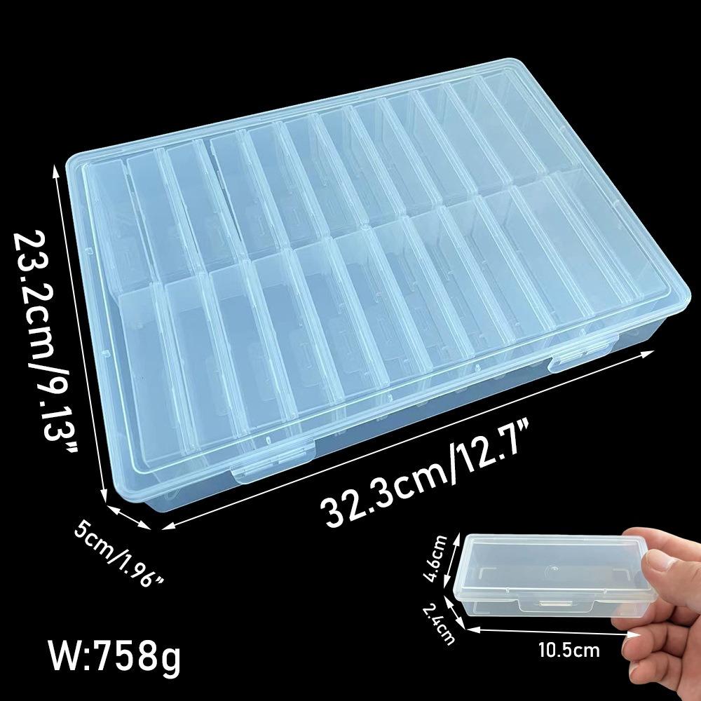 Clear Clear Storage Box Plastic Craft & Sewing Supplies Container Organizer Case  Home Storage