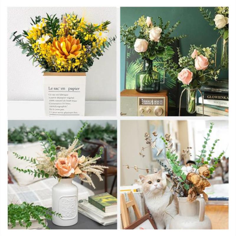 Artificial Eucalyptus Leaves Plants Lifelike Flowers Photo Props For Home Wedding Decoration