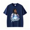 King of Pop Michael Jackson Rock Singer T Shirt Men's Women 100% Cotton Short Sleeve T Shirts Harajuku Classic Oversized T-shirt