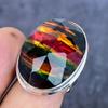 Ammolite Gemstone 925 Sterling Silver Jewelry Ring Size 10