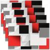 4 - Piece Modern Geometric Pattern Placemats Style Pattern Linen Placemat, 12 X 18 Inches, Washable Table Mats for Home Decor