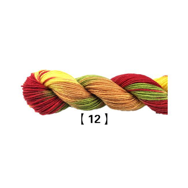 Fuyi Filo di Lana Tinta Acrilico Cotone per Scarpe per Artigianato Tessuto a Mano