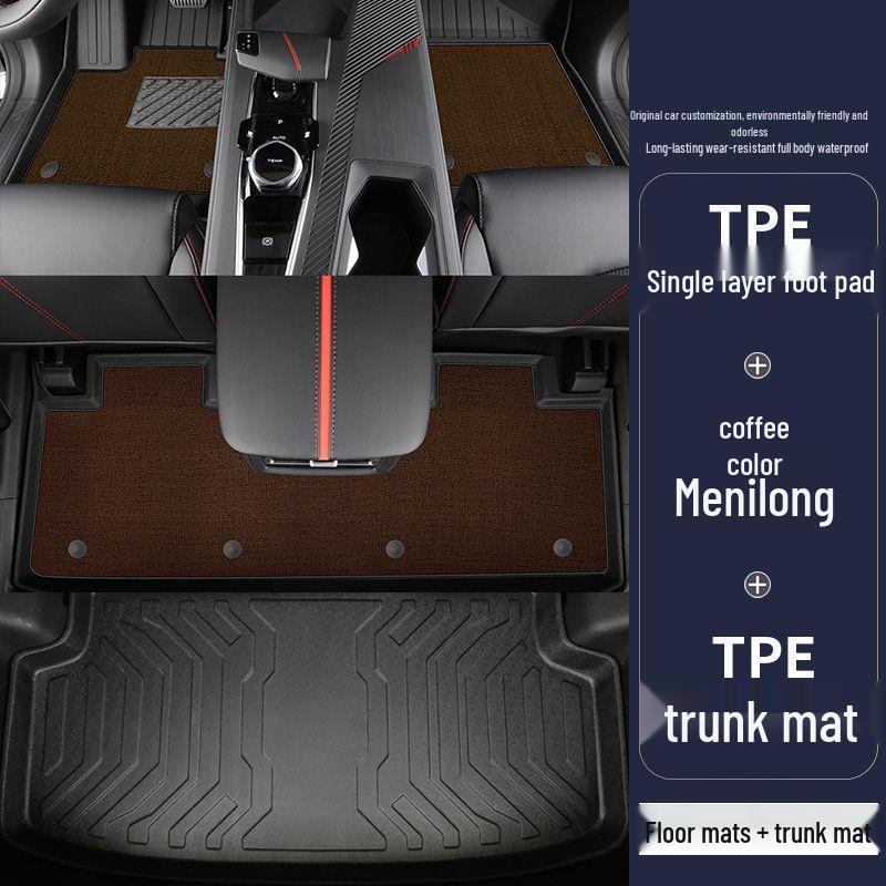 Waterproof TPE Floor & Trunk Mats for Changan Oshan Z6/Z6iDD - Full Coverage
