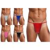 Ανδρικά Γυαλιστερά G-string Θήκες με Λεπτή Μέση Θήκη Εξοχή Δαχτυλίδι O-ring T-back Σλιπ