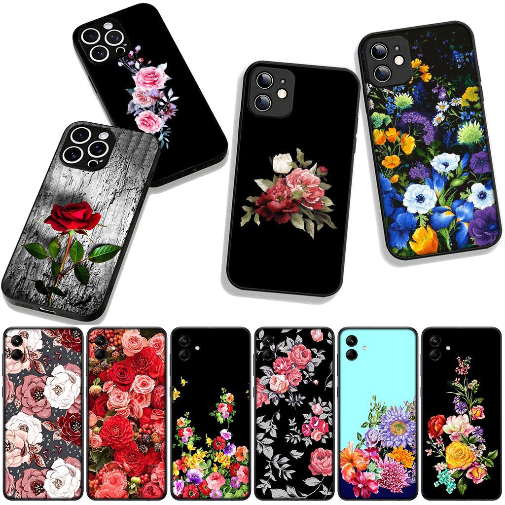 Rose Flower Phone Cover Case for Huawei P30 P20 P10 Mate 10 20 Pro Lite Y9A Y8S P Smart Y7 Y9 Prime Casing
