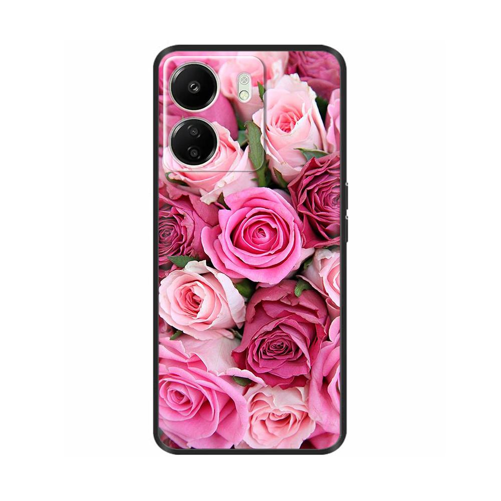Case For Poco C65 Case 6.74" Black Soft Silicone Cover For POCO C65 C 65 PocoC65 Coque For Xiaomi Poco C65 Phone Cases Fundas