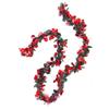 1 Pcs Artifficial Red Apple Green Leafs HeavyTinsel Christmas Strings,Garlands Ribbon Ribbon for Christmas