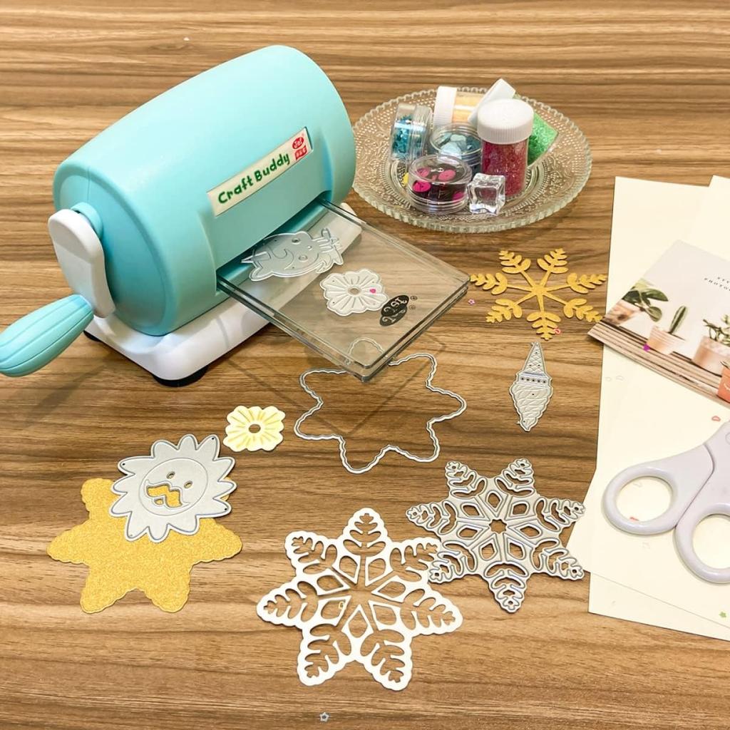 Stanzmaschine, Manuelle Prägemaschine für Scrapbooking-Anfänger, Stanzen Prägen Papierkarte Basteln Scrapbooking
