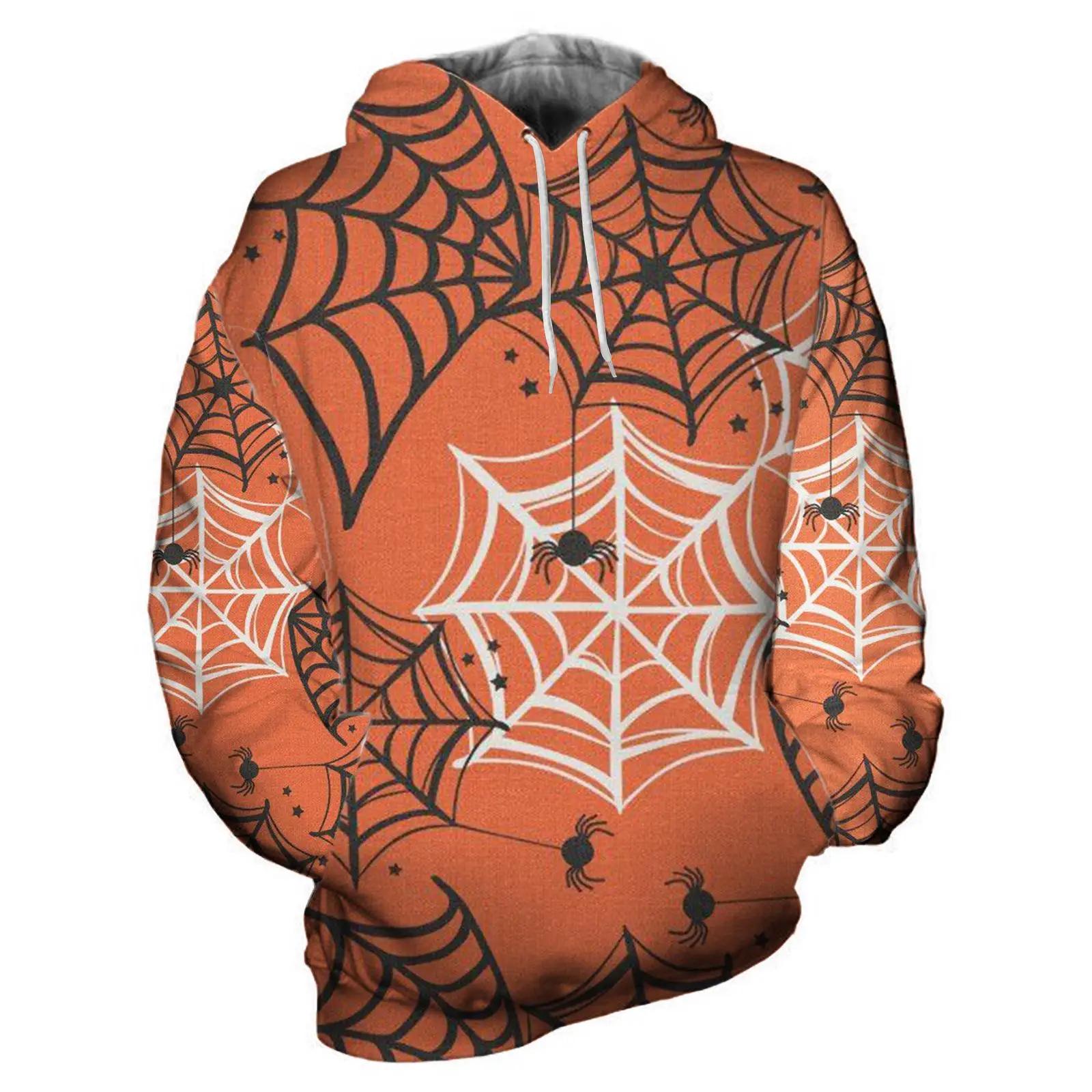 

Популярная свободная толстовка с капюшоном на Хэллоуин с 3D-цифровой печатью для мужчин и женщин, модный спортивный хип-хоп-джемпер с длинными рукавами 6XL