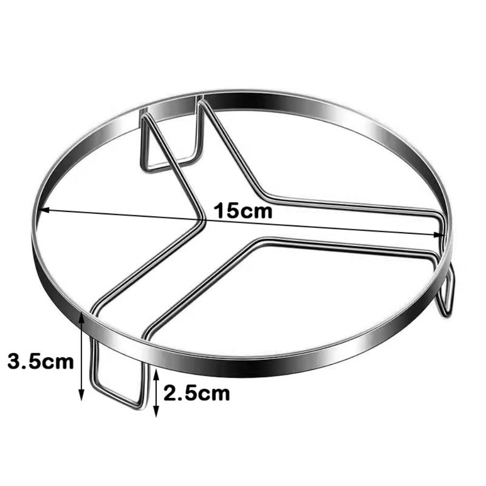 New Stainless Steel Steamer Rack Thickened Stackable Pot Rack Non-Slip Insulated Tripod Kitchen Cookware Stove Storage Rack